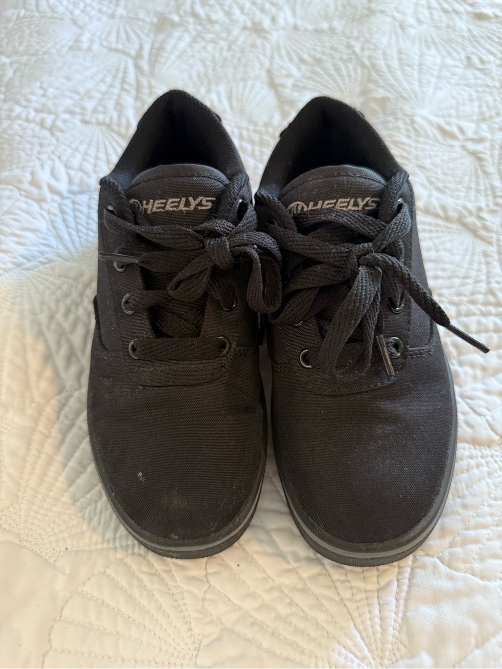 Heelys Black Canvas Lace-Up Skate Shoes